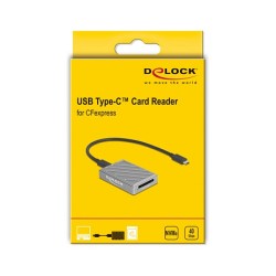 Delock 40 Gbps USB Type-CTM Card Reader für CFexpress Typ B Speicherkarten — Buy in Cyprus with Fast Delivery