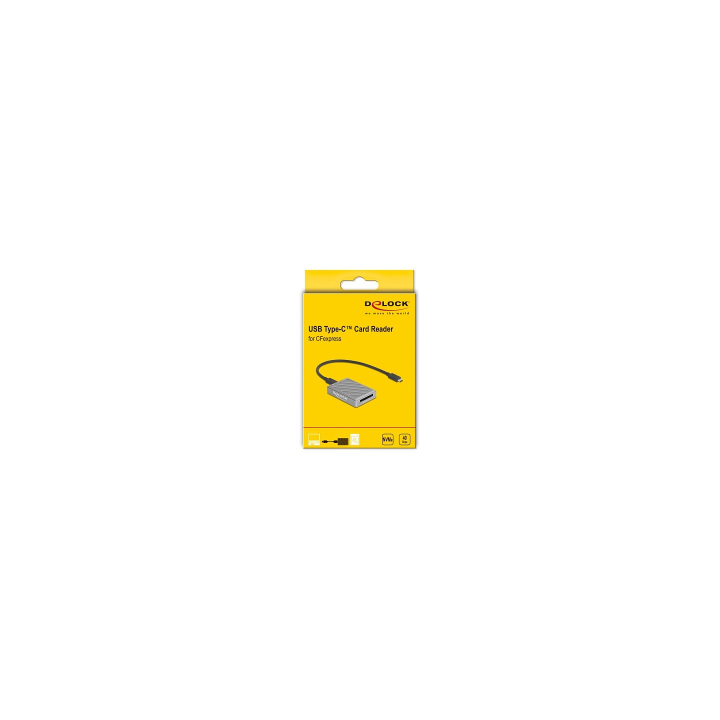 Delock 40 Gbps USB Type-CTM Card Reader für CFexpress Typ B Speicherkarten — Buy in Cyprus with Fast Delivery