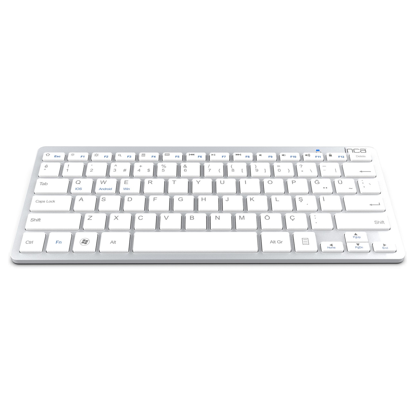 INCA Tastatur IBK-569BT BT 3.0 ultradünn. Multimedia. 10m silver — Buy in Cyprus with Fast Delivery