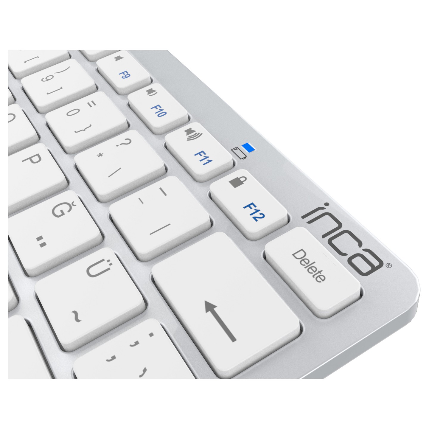 INCA Tastatur IBK-569BT BT 3.0 ultradünn. Multimedia. 10m silver — Buy in Cyprus with Fast Delivery