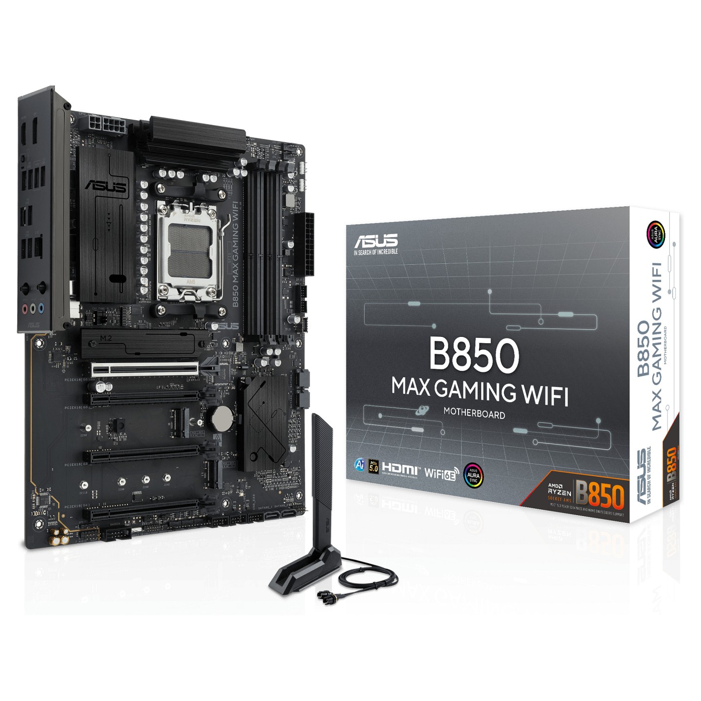 ASUS B850 MAX GAMING WIFI (AMD.AM5.DDR5.ATX) — Buy in Cyprus with Fast Delivery