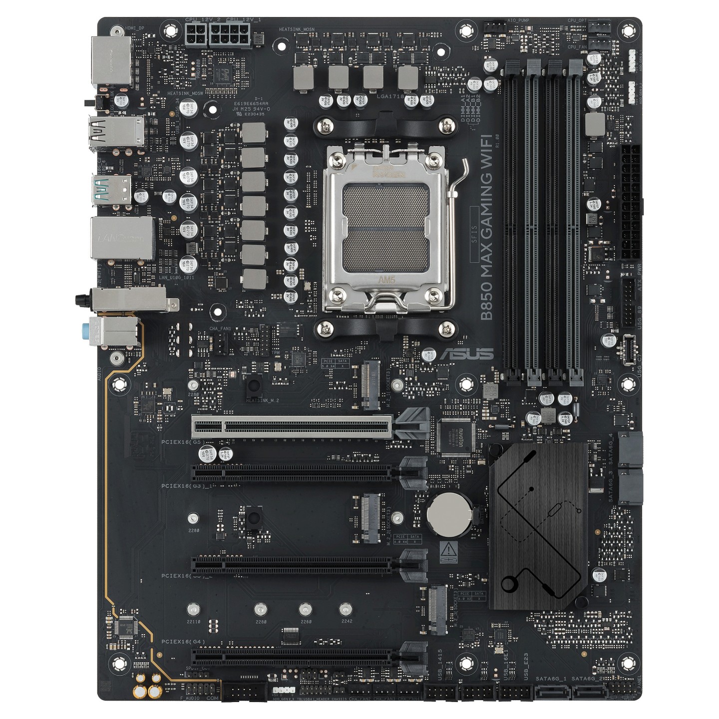 ASUS B850 MAX GAMING WIFI (AMD.AM5.DDR5.ATX) — Buy in Cyprus with Fast Delivery