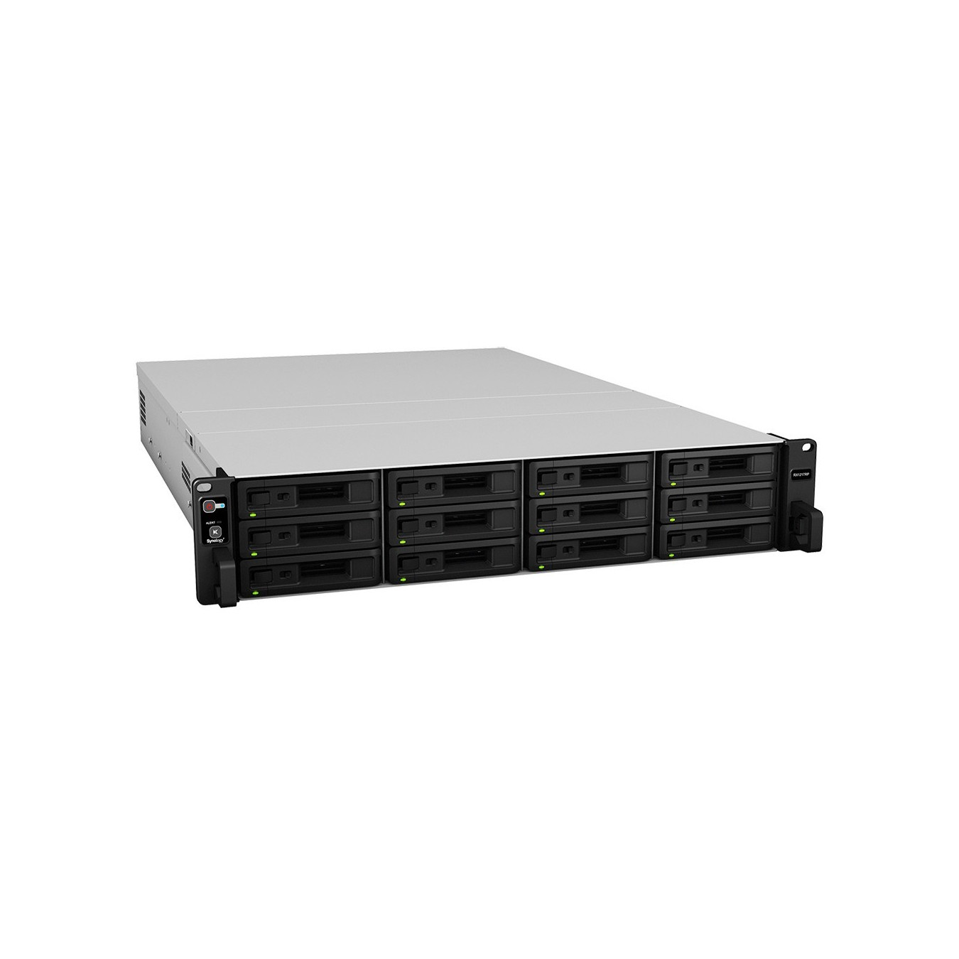 Synology RX1217 Expansion Unit - 12-Bay SATA III, 2U Rackmount, Black (HDD/SSD, 6Gb/s) — Buy in Cyprus with Fast Delivery