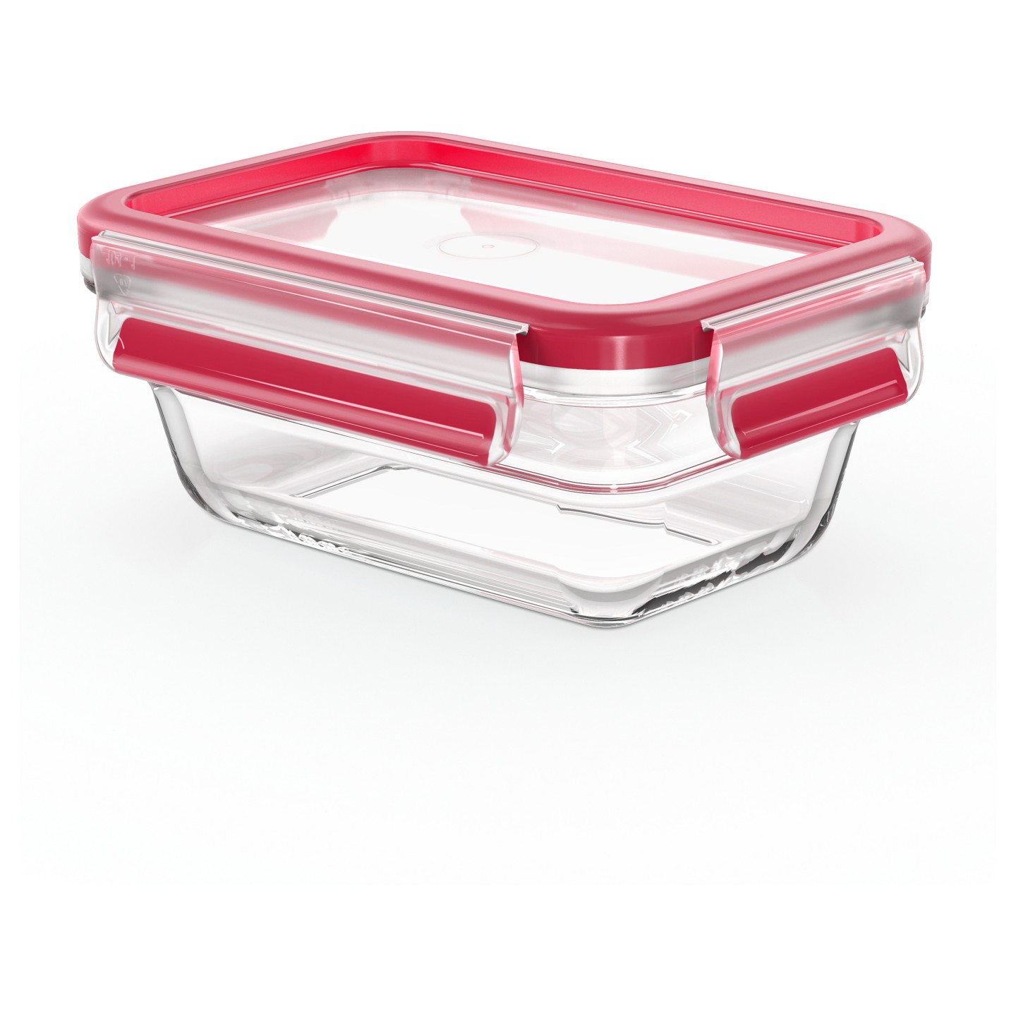 Emsa N10405 Clip & Close Glas Frischhaltedose 0.45 L Transparent Rot — Buy in Cyprus with Fast Delivery