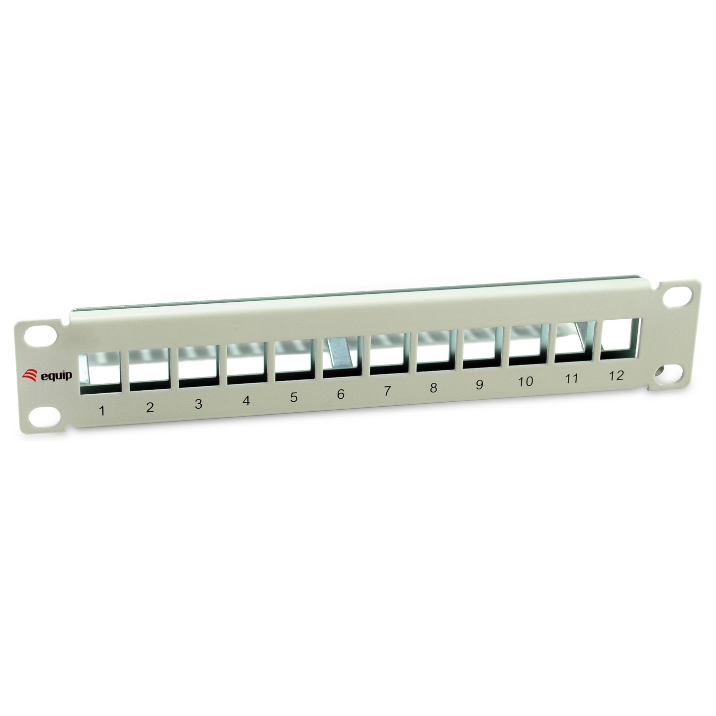 Equip Patchpanel 12x Cat6A 10' FTP 1HE Keystone Montage ws — Buy in Cyprus with Fast Delivery