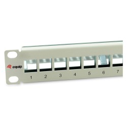 Equip Patchpanel 12x Cat6A 10' FTP 1HE Keystone Montage ws — Buy in Cyprus with Fast Delivery