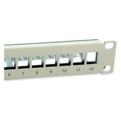 Equip Patchpanel 12x Cat6A 10' FTP 1HE Keystone Montage ws — Buy in Cyprus with Fast Delivery