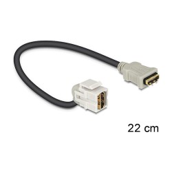 DELOCK Keystone Modul HDMI Buchse to HDMI Buchse 110 mit Kabel — Buy in Cyprus with Fast Delivery