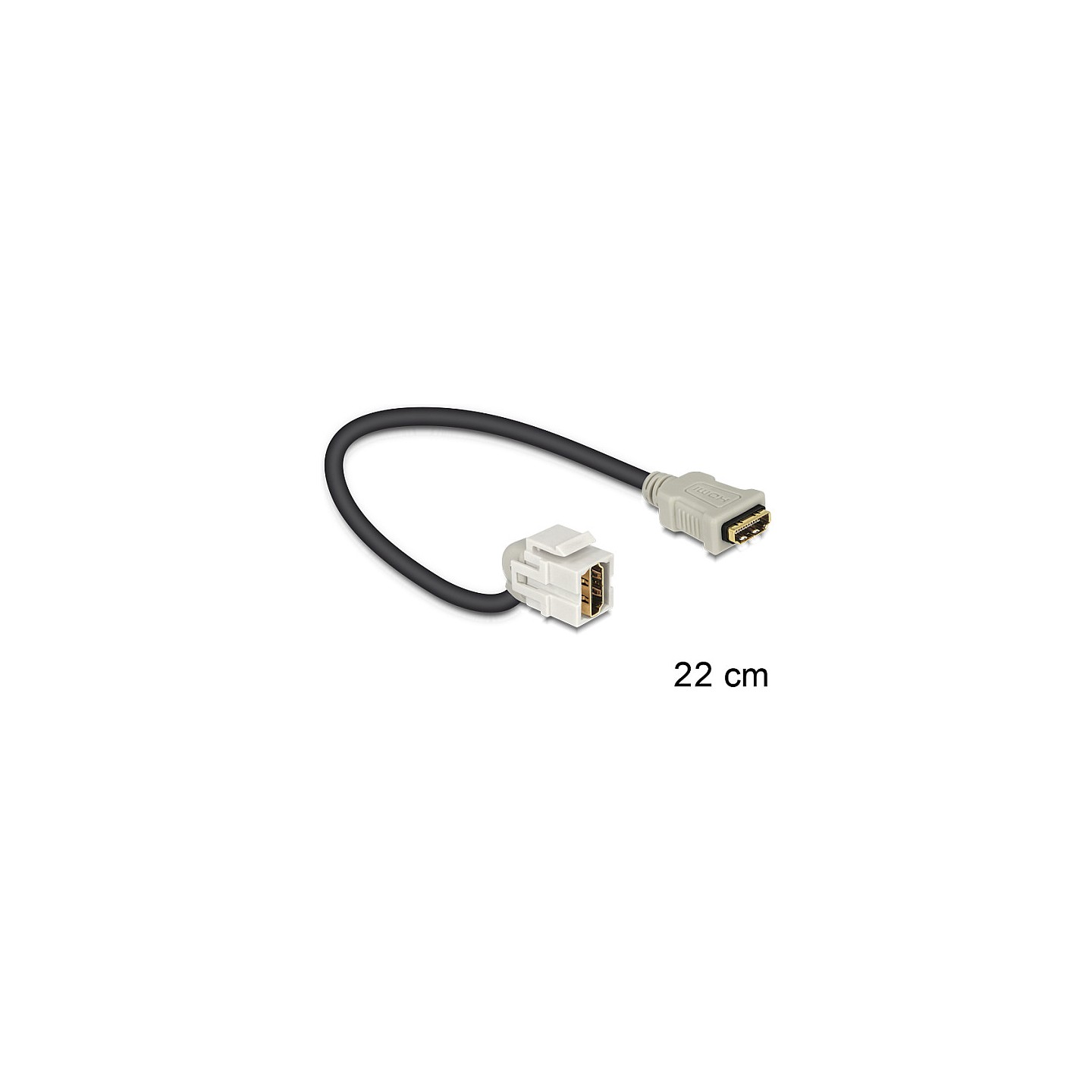 DELOCK Keystone Modul HDMI Buchse to HDMI Buchse 110 mit Kabel — Buy in Cyprus with Fast Delivery