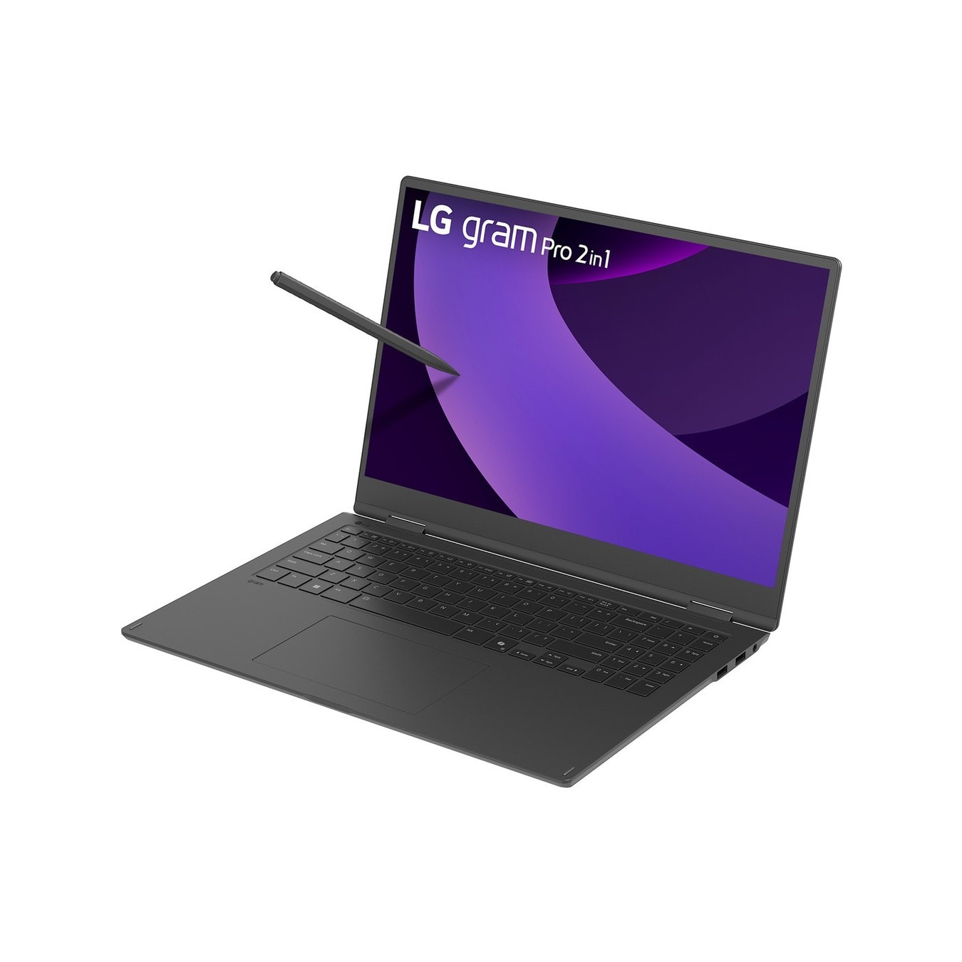 LG gram 16 Pro 2-in-1 - 16TB90TP-K.AP78G - Black, Intel Core Ultra 7 255H, 16GB RAM, 1TB SSD, 16" OLED (2880x1800)