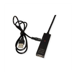 VALUE USB 2.0 Verlngerung. aktiv. mit Repeater. A-C. schwarz. 20 m — Buy in Cyprus with Fast Delivery