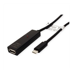 VALUE USB 2.0 Verlngerung. aktiv. mit Repeater. A-C. schwarz. 20 m — Buy in Cyprus with Fast Delivery