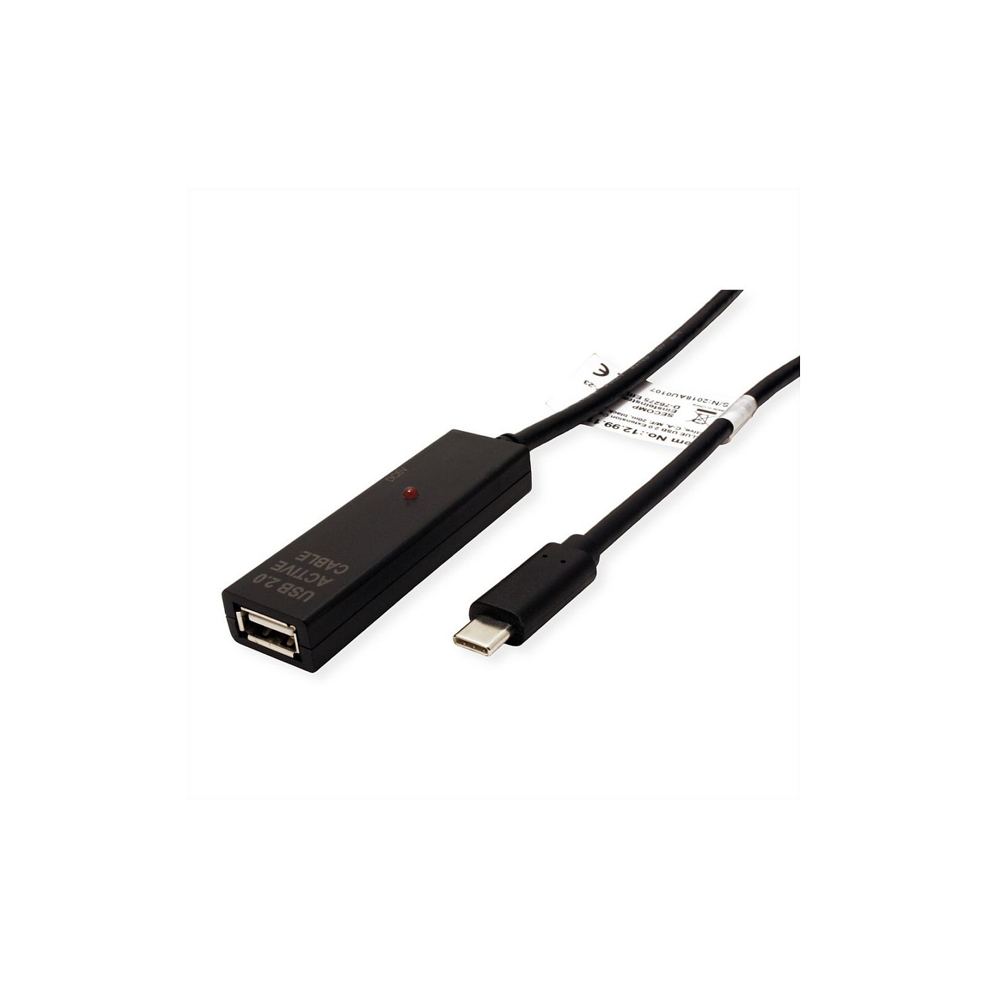 VALUE USB 2.0 Verlngerung. aktiv. mit Repeater. A-C. schwarz. 20 m — Buy in Cyprus with Fast Delivery