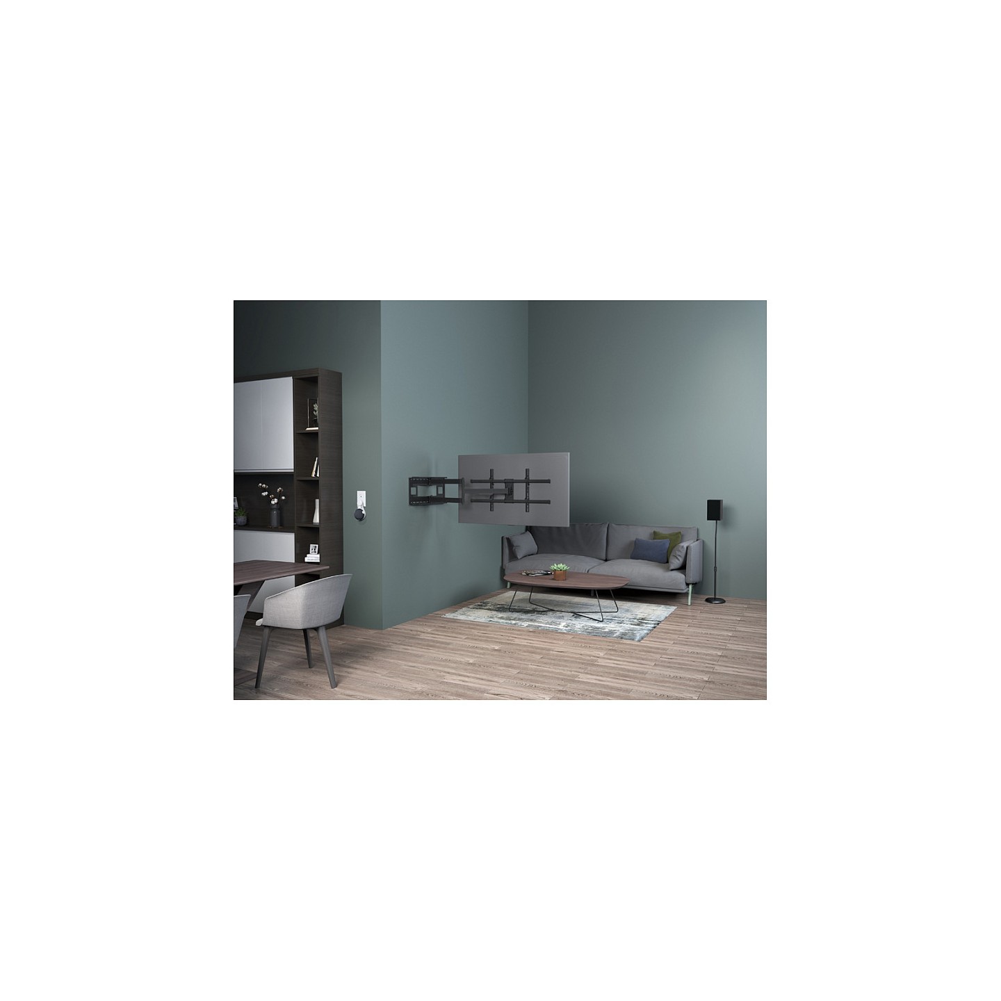 Equip Wandhalterung 43'-80' 1TFT V.bewegl.4Gelenke 50Kg sw retail — Buy in Cyprus with Fast Delivery