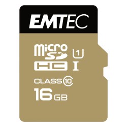 CARD Emtec m16GB UHS-I U1 EliteGold + Adapter — Buy in Cyprus with Fast Delivery