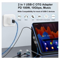 Equip Adapter USB-C- to 2xUSB-C 10Gbps PD 100W Alu. — Buy in Cyprus with Fast Delivery