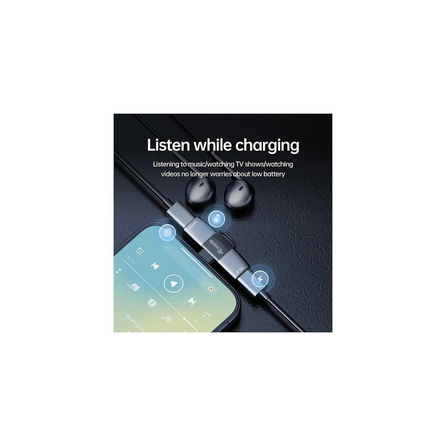 Equip Adapter USB-C- to 2xUSB-C 10Gbps PD 100W Alu. — Buy in Cyprus with Fast Delivery