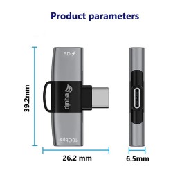 Equip Adapter USB-C- to 2xUSB-C 10Gbps PD 100W Alu. — Buy in Cyprus with Fast Delivery