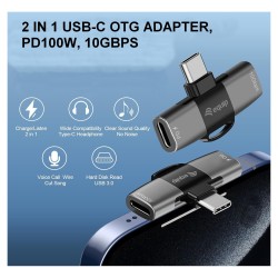 Equip Adapter USB-C- to 2xUSB-C 10Gbps PD 100W Alu. — Buy in Cyprus with Fast Delivery