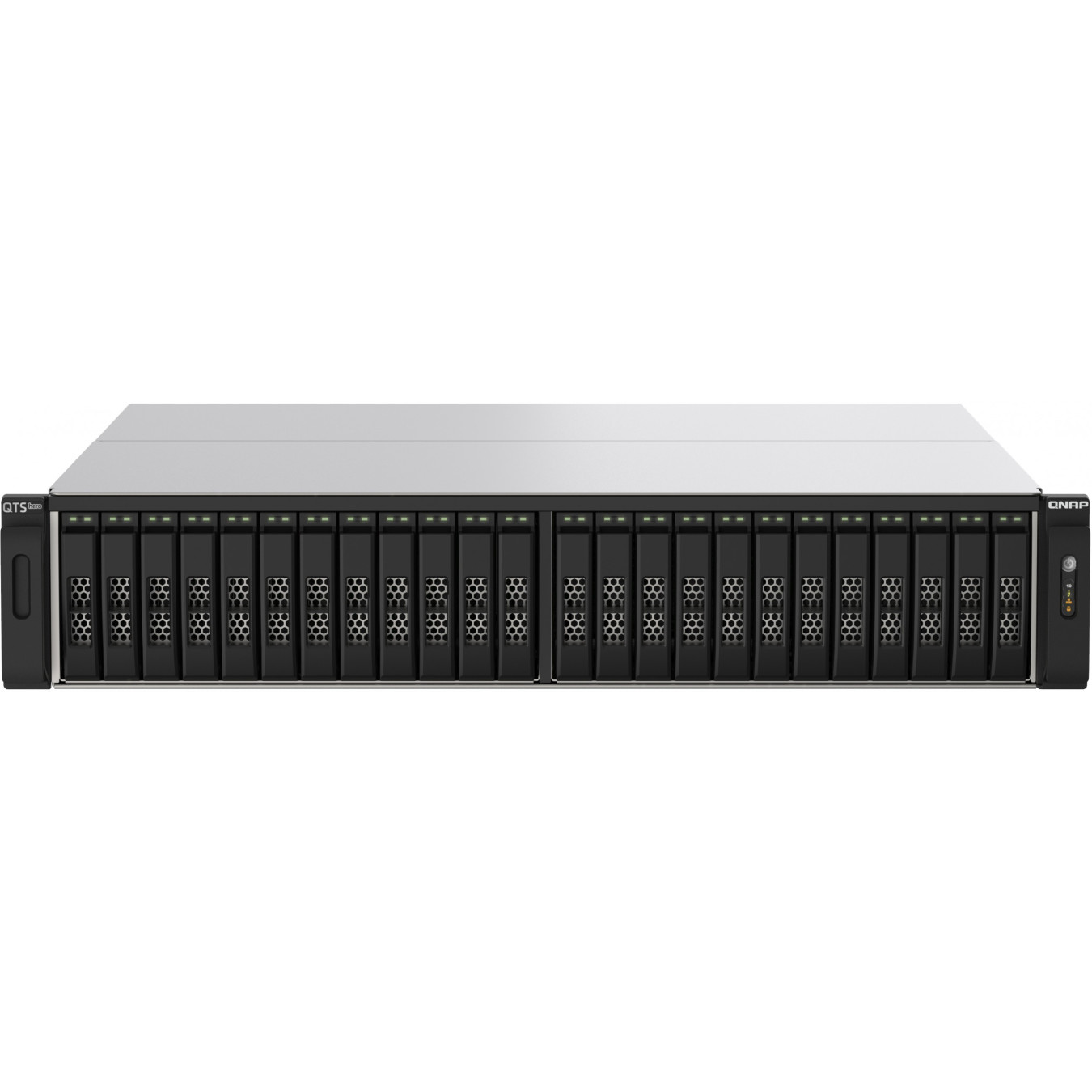 QNAP TS-h2490FU - 24-Bay All-Flash NAS, AMD EPYC 7302P, 256GB RDIMM DDR4, 4x25Gb SFP28, 2x2.5GbE, 4xNVMe U.2
