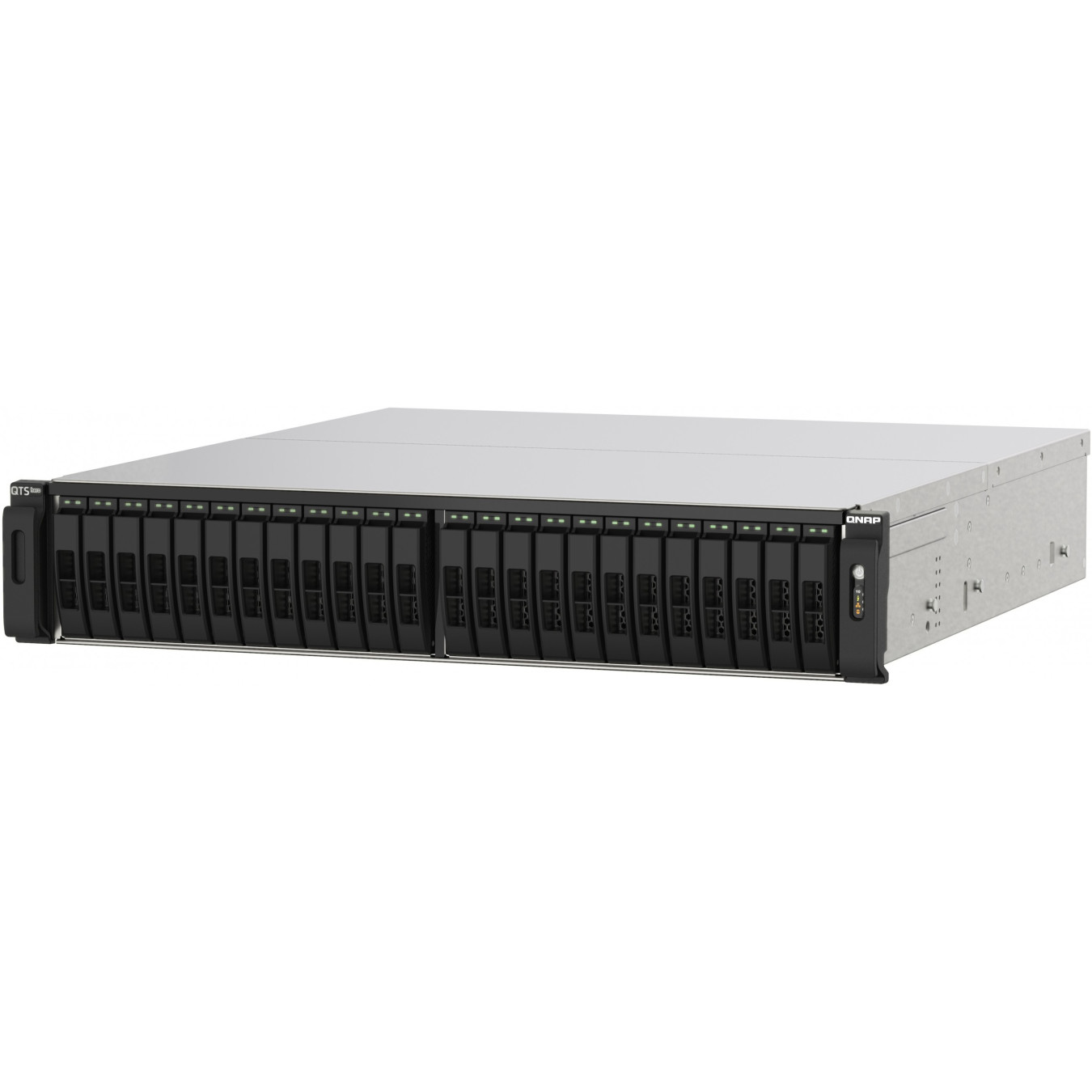 QNAP TS-h2490FU - 24-Bay All-Flash NAS, AMD EPYC 7302P, 256GB RDIMM DDR4, 4x25Gb SFP28, 2x2.5GbE, 4xNVMe U.2
