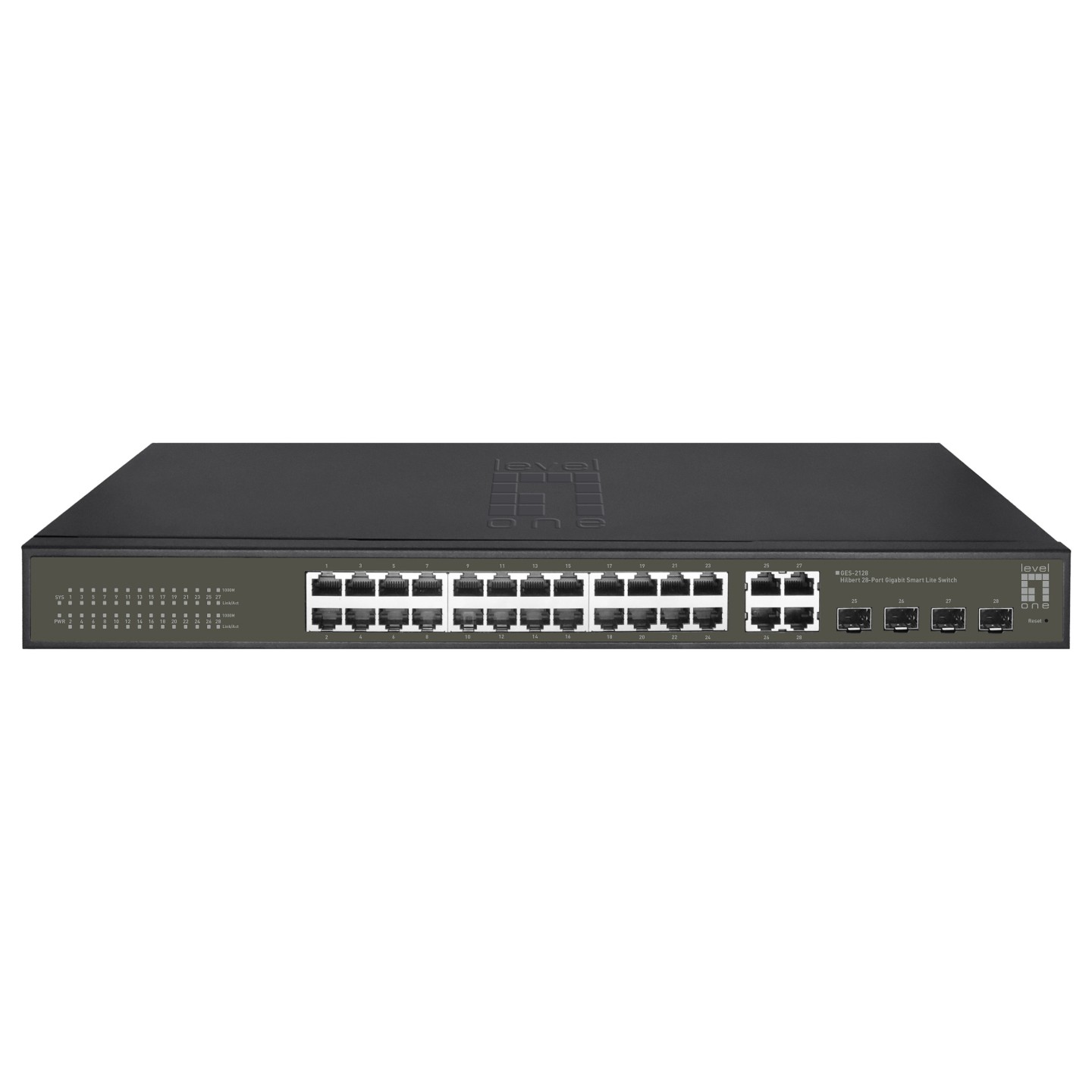 Switch 24x GE GES-2128 4xGE 4xGSFP 19' Hilbert — Buy in Cyprus with Fast Delivery
