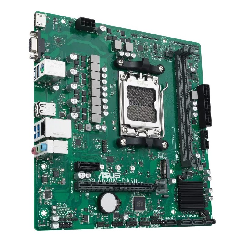 Buy ASUS PRO A620M-DASH-CSM - micro ATX Motherboard - AM5, AMD A620, DDR5 up to ... in Cyprus, Nicosia, Limassol, Larnaka, Pafos
