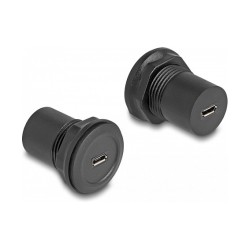 DELOCK USB 2.0 Typ Micro-B zu USB 2.0 Typ Micro-B Einbaubu. — Buy in Cyprus with Fast Delivery