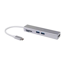 Equip Adapter USB-C - to HDMI.2xUSB3.0.SD 4K30Hz 0.15m sw — Buy in Cyprus with Fast Delivery