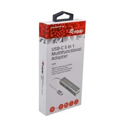 Equip Adapter USB-C - to HDMI.2xUSB3.0.SD 4K30Hz 0.15m sw — Buy in Cyprus with Fast Delivery