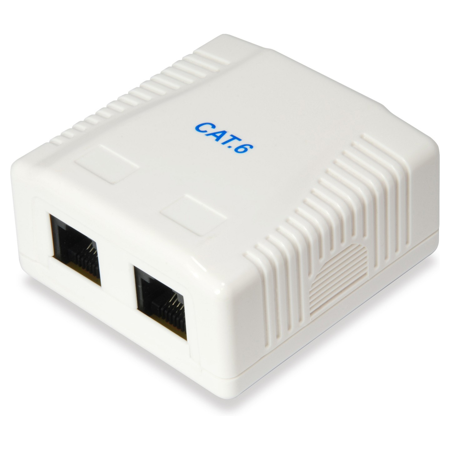 Equip Aufputzdose Cat6 2xRJ45 UTP RAL 9010 Reinweiß — Buy in Cyprus with Fast Delivery