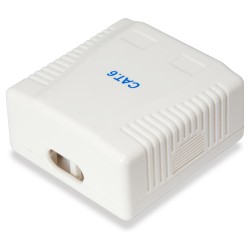 Equip Aufputzdose Cat6 2xRJ45 UTP RAL 9010 Reinweiß — Buy in Cyprus with Fast Delivery