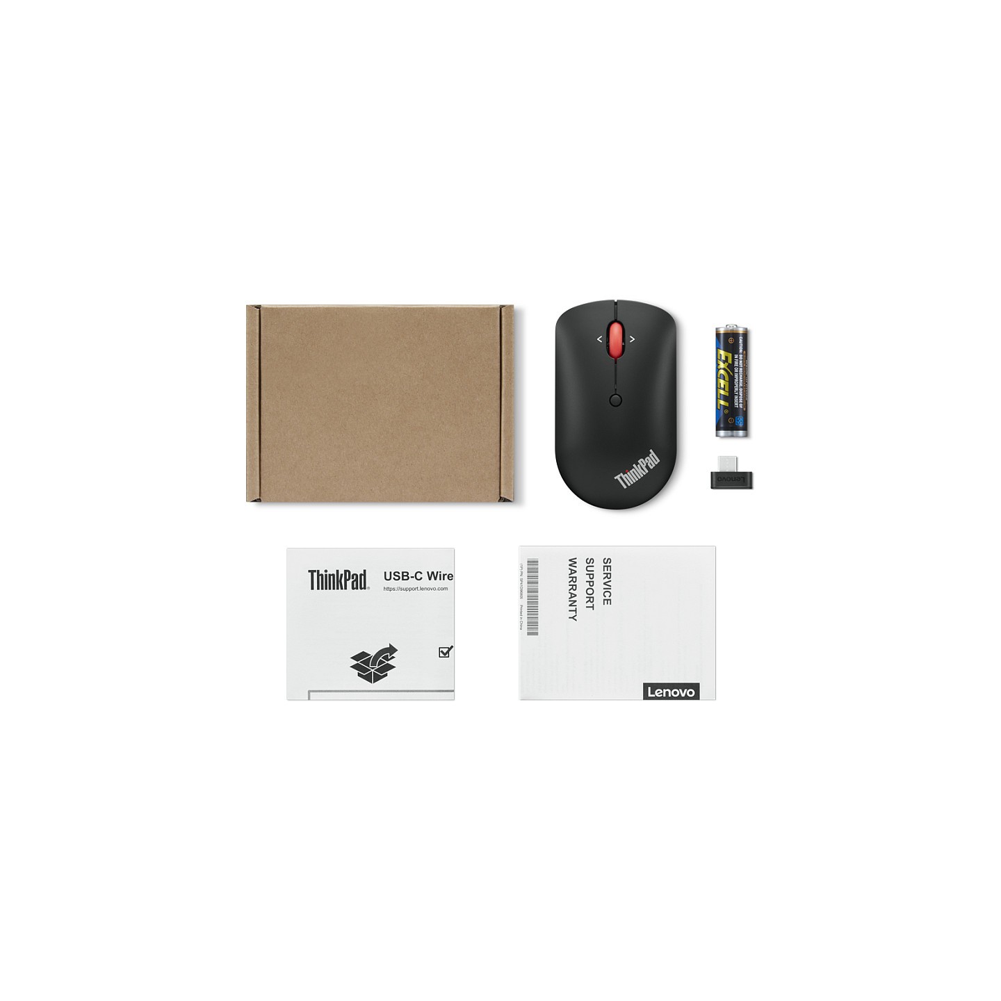 Lenovo Maus wireless - Kompakte Funkmaus mit USB-C-Empfänger — Buy in Cyprus with Fast Delivery