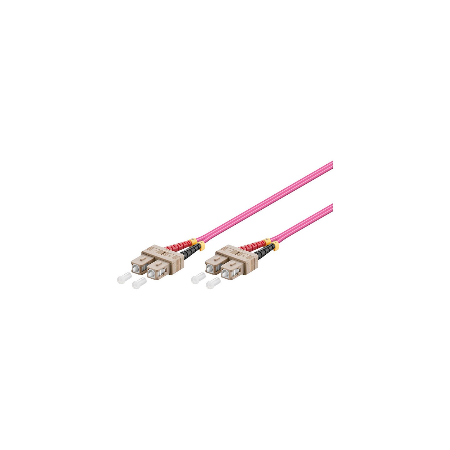 GoodConnections Patchkabel LWL Duplex OM4 (Multimode. 50 125) SC SC. LSZH. austauschbare Polarität. 0.5m.