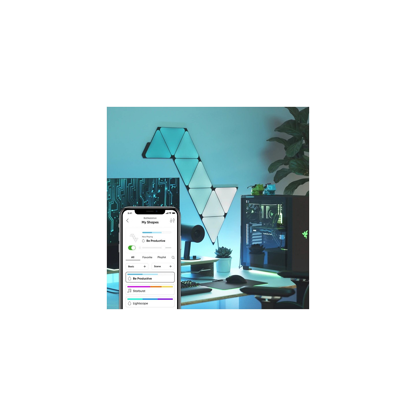 Nanoleaf Shapes Mini Triangles Ultra Black Expansion 10 PK — Buy in Cyprus with Fast Delivery