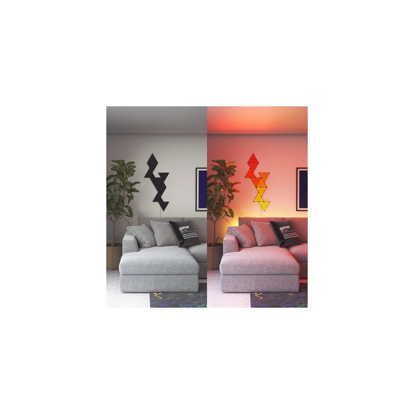 Nanoleaf Shapes Mini Triangles Ultra Black Expansion 10 PK — Buy in Cyprus with Fast Delivery
