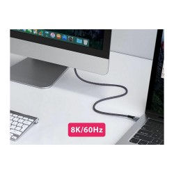 Equip Kabel USB-C 4.0 - to C St St 2.00m 5A 8K 60Hz sw — Buy in Cyprus with Fast Delivery