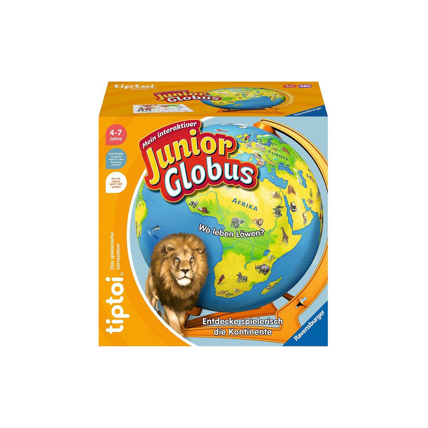 Ravensburger tiptoi (ohne Stift) Mein interaktiver Junior Globus — Buy in Cyprus with Fast Delivery