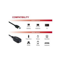 Equip Kabel USB-A 3.0 - to A Verl. St Bu 10.00m 5Gbps akt.sw — Buy in Cyprus with Fast Delivery