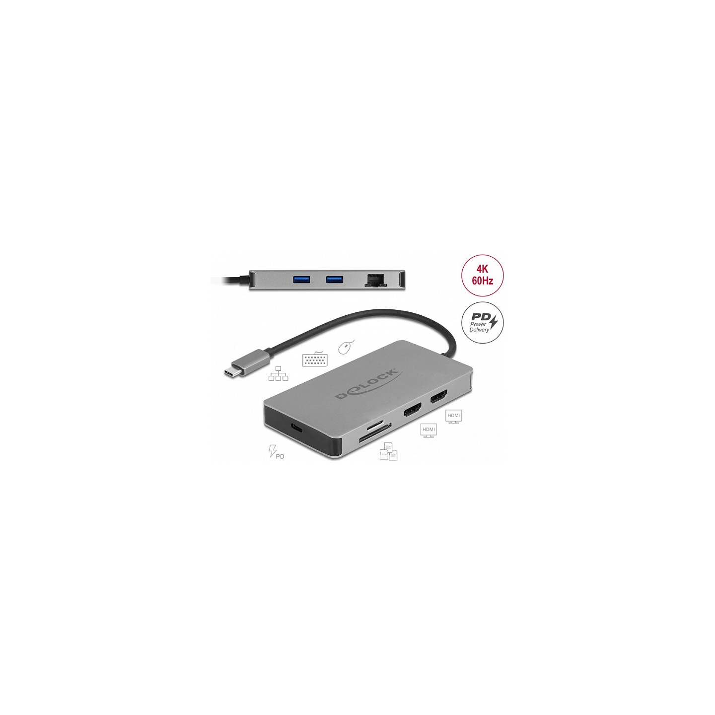 USB Type-CTM Dockingstation 4K - Dual HDMI MST USB 3.2 SD LAN PD 3.0 — Buy in Cyprus with Fast Delivery