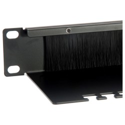 Equip 19' Kabeldurchführung 1HE mit Bürsteneinsatz schwarz — Buy in Cyprus with Fast Delivery
