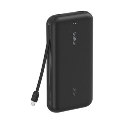 Belkin Powerbank mit integriertem USB-C Kabel. Schwarz. USB-C. 20.000 mAh — Buy in Cyprus with Fast Delivery