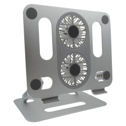 RealPower FanStand 1.Notebook Tablet Stand mit Fan und RGB — Buy in Cyprus with Fast Delivery
