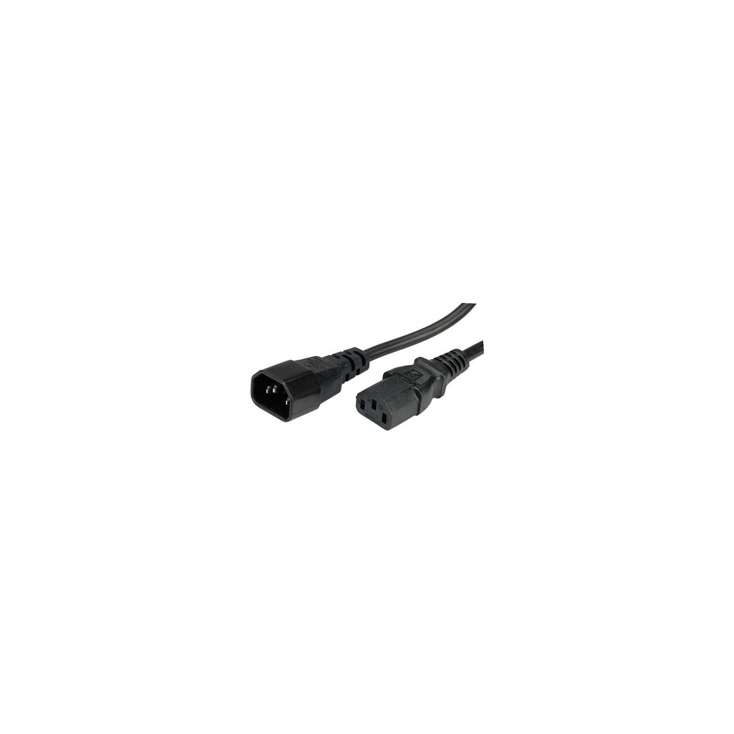 VALUE Apparate-Verbindungskabel IEC 320 C14 - C13 schwarz 1.8m — Buy in Cyprus with Fast Delivery
