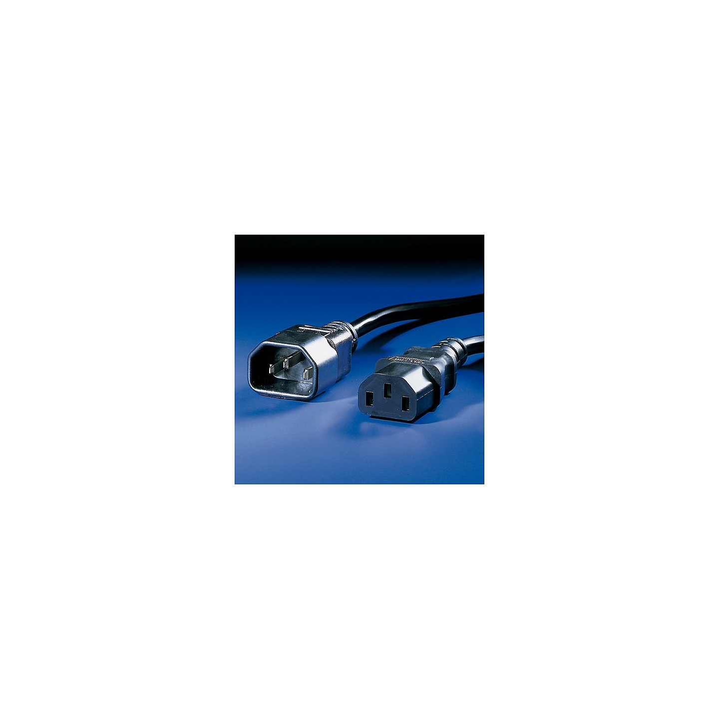 VALUE Apparate-Verbindungskabel IEC 320 C14 - C13 schwarz 1.8m — Buy in Cyprus with Fast Delivery