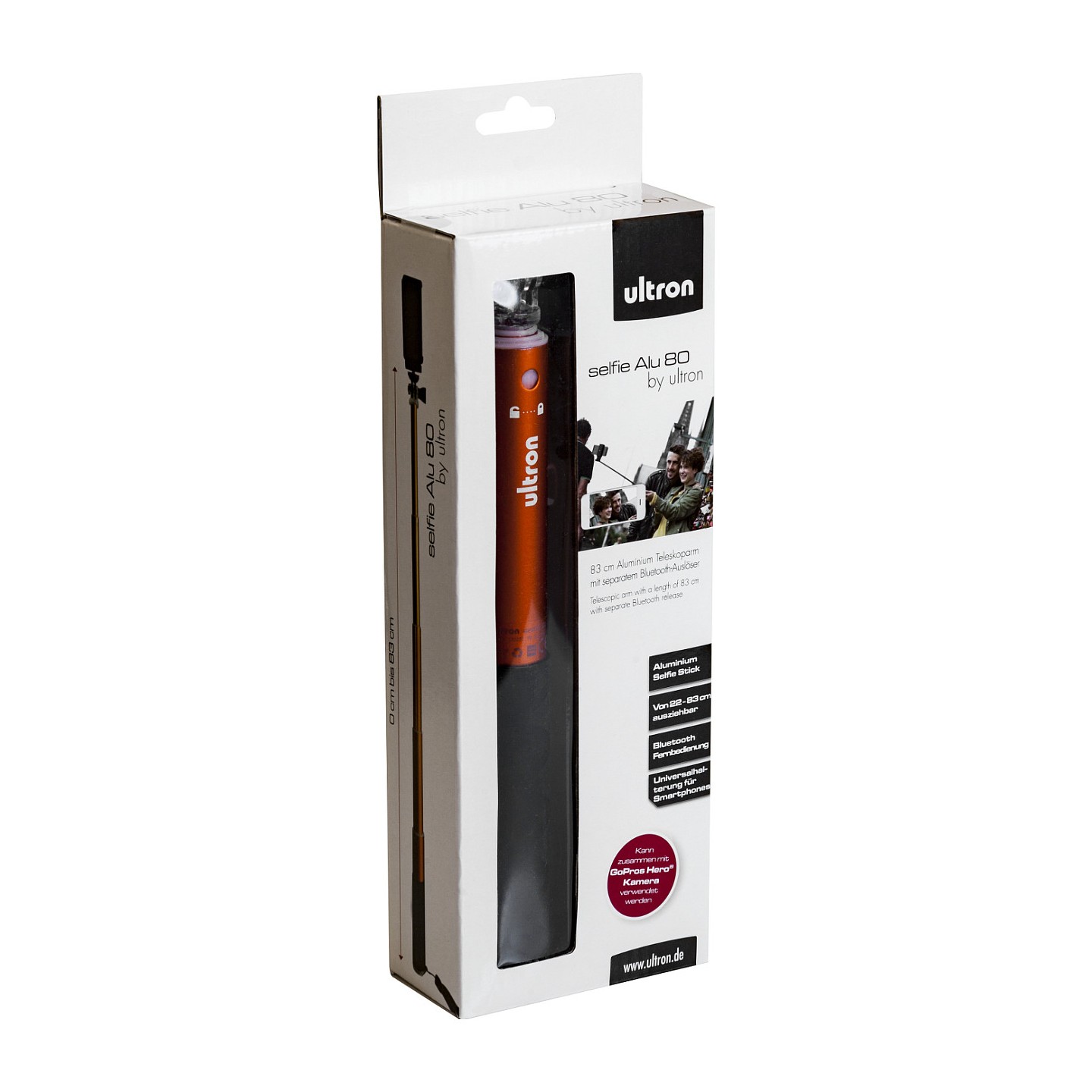 Ultron Selfie-Stick Alu 80 gold orange — Buy in Cyprus with Fast Delivery