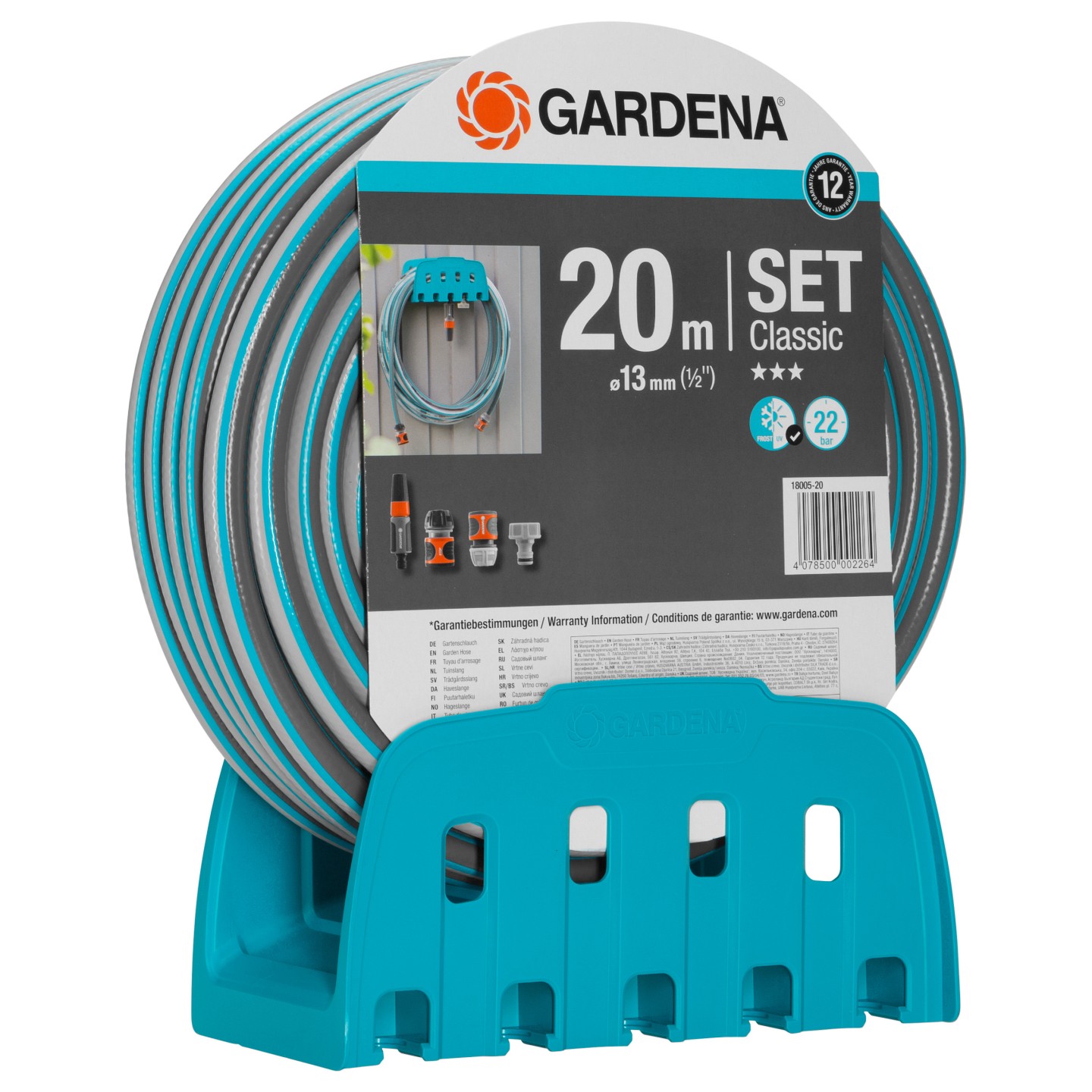 Gardena Wandschlauchhalter mit Schlauch 13 mm (1 2') 20 m — Buy in Cyprus with Fast Delivery