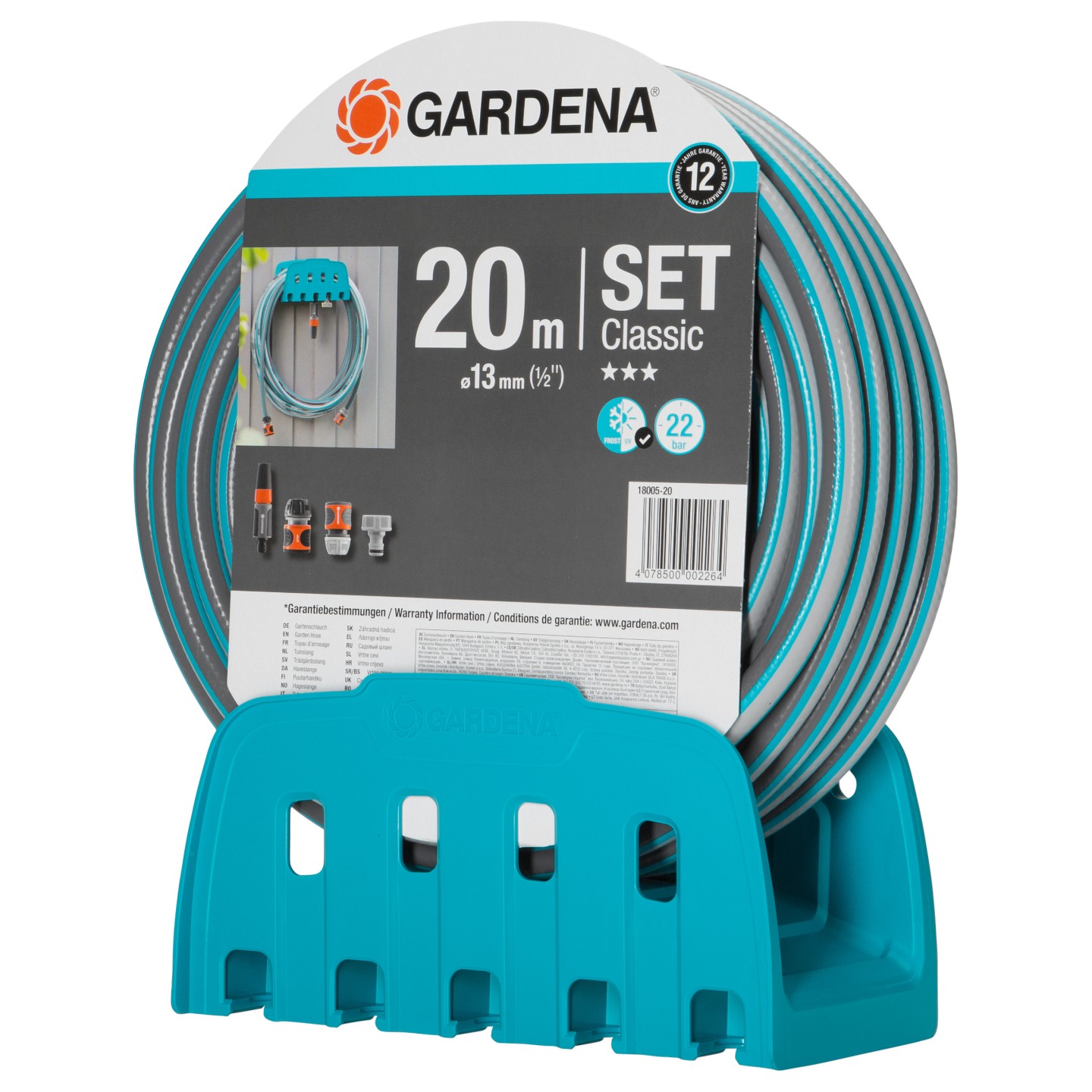 Gardena Wandschlauchhalter mit Schlauch 13 mm (1 2') 20 m — Buy in Cyprus with Fast Delivery