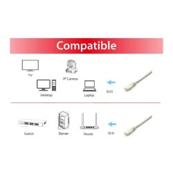 Equip Patchkabel Cat6A S FTP 2xRJ45 20.00m grau Plat.LSZH Polybeutel — Buy in Cyprus with Fast Delivery