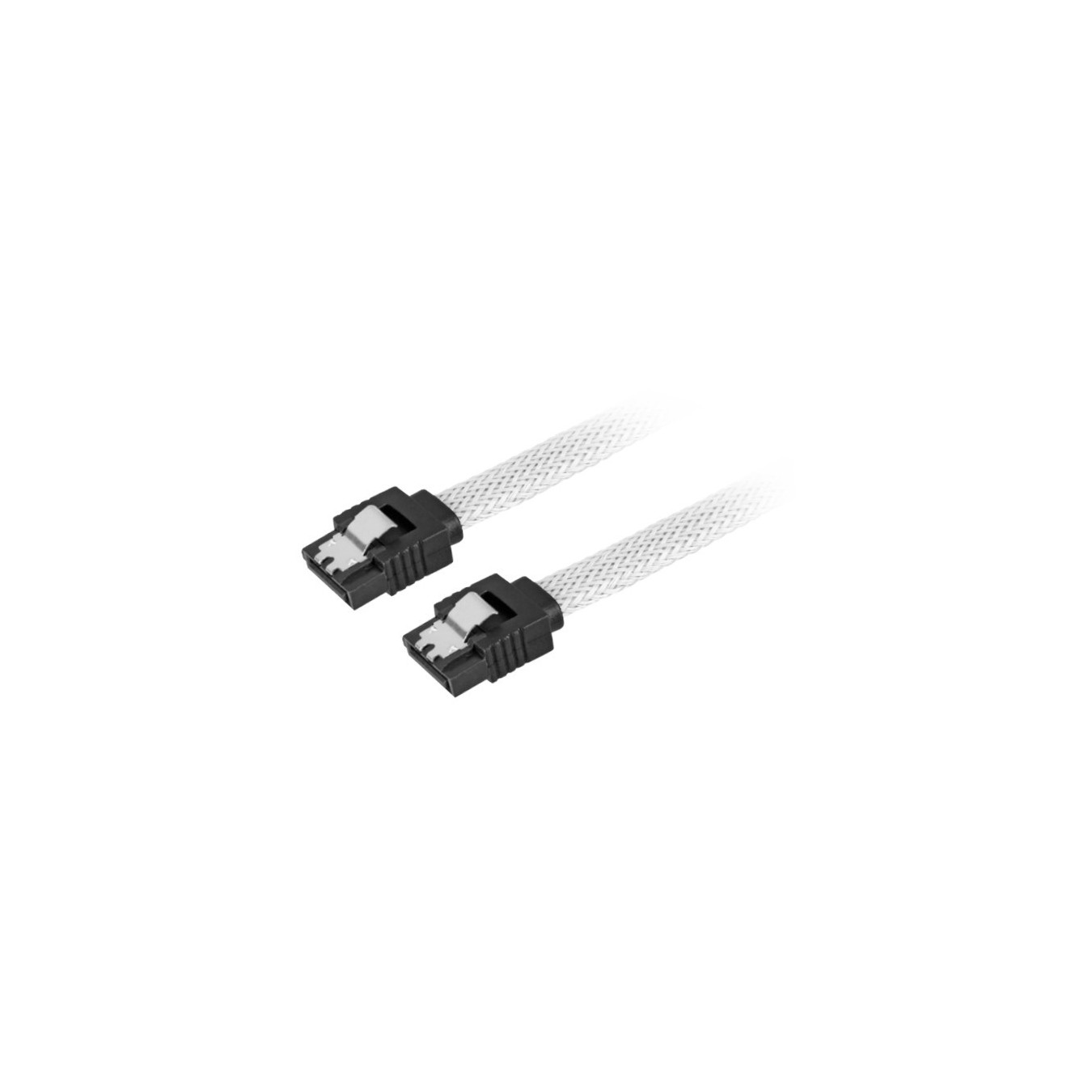 Sharkoon SATA III Sleeved Cable 0.3m - Blue Sleeve - 6 Gbit/s, SATA 7-pin Male-to-Male, Straight Connectors